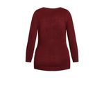 Evans Women's Plus Size V Neck Relaxed Fit Ultra Soft V Photo 4