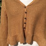 Free People Sweetheart Henley Sweater Photo 4