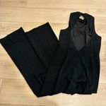 Erin Fetherston Black Halter Open Back Sleeveless Ruffle Neck Jumpsuit Size 10 Photo 7