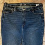 Old Navy  Higher High Rise Flare Dark Wash Jeans with Secret Smooth Pockets Photo 4