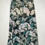 Miss Me NWT Green Tropical Floral Embroidered Skirt Side Slit Semi Sheer-Large Photo 7