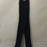 Monrow Gray Ribbed Tank Jumpsuit Size L Photo 2