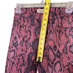 L'Agence Pants Womens 25 Pink Snake Print Margot Skinny High Rise Garnet Aurora Photo 8