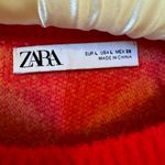 ZARA  diamond harlequin soft cropped sweater top large Photo 2
