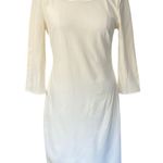 Bisou Bisou Cream Dress with Black Beaded Neckline NEW Size 6 Photo 11