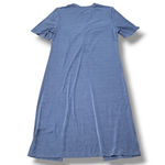 Urban Revivo Top Size 8 Women's Blouse High Low Asymmetrical Top Ruched Stretchy Top Women's Top Blue Photo 5