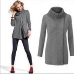 CAbi Fergie Split Stripe Turtleneck Sweater Large Photo 1