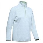 Under Armour Women's Wintersweet 2.0 Atlas Green 1/2 Zip ColdGear Fleece medium Photo 9