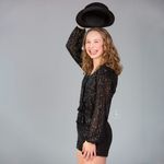 Francesca's Black Sequin Romper Photo 2