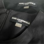 Karl Lagerfeld  Black Dress Cardigan Floral Embroidery 2 Piece Sleeveless Size 6 Photo 11