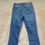 Reformation Jeans Blue Distressed High and Skinny Crop Jeans in Syracuse Photo 3