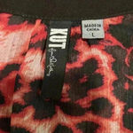 Kut From The Kloth  Leopard Popover Blouse in size large Photo 3