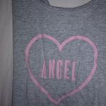 Victoria's Secret  M Angel Gray Pink Heart Tank Top Photo 2
