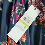 Calvin Klein Jeans Calvin Klein Women's Navy Blue Floral Chiffon High Low Maxi Dress 4 - NWT Photo 6