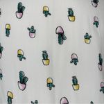 Japna  White Cactus Short Sleeves Button Down Shirt Photo 2