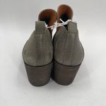 Lucky Brand Boots Size 9 Women's Branndi Bootie Ankle Leather Green/Taupe Heel Photo 8