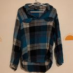 Hawk Oversized Flannel Blue Size L Photo 0