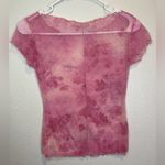 Free People Intimately Free Floral Mesh Baby T Shirt In Rosy Pink XS-S Photo 7