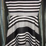 Derek Heart Patterned Black & White Dress Photo 2