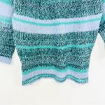 Free People Candy Stripe Tunic Knit Sweater in Waterfalls Combo Size Small Photo 6