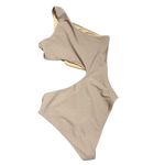 Beach Riot Tan Celine Cut Out Asymmetric One Shoulder One Piece Swimsuit Size S Photo 2