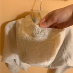 Lululemon Full-Zip Cropped Scuba Hoodie in Heathered Gray Photo 5