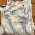 Abercrombie & Fitch Abercrombie High-Rise Jeans white and blue stripe Photo 2