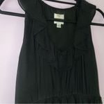 Suzi Chin Midi Dress Size 6 Black Silk Chiffon Babydoll Whimsigoth Fairy Photo 1