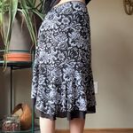 Wrapper Y2K Floral Black and White Skirt Photo 7