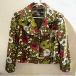 Metro style Floral Jacket (Size Medium) Green Photo 3