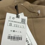 ZARA NWT SPLIT-HEM SKINNY TROUSERS High-waist Camel Photo 9