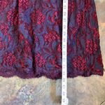 Francesca’s Blue Red Floral Lace Women’s Sleeveless Dress Size Large Photo 8