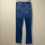 Women MOTHER Superior High Waisted Rider Skimp Jeans Wash Playing With Scissors Blue Size 28 Photo 5