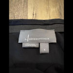 Anthropologie NWT  Black Satin Mini Skirt Small Photo 1