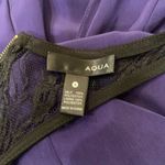 AQUA  Sleeveless Dress Purple Black Lace Size Small Photo 3