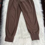 ZARA Brown Cotton Jogger Pants Photo 1