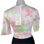 Fabletics  Laila Wrap, cropped floral pink, white green, peach Top Size M new Photo 11