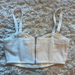 PacSun LA Hearts White Denim Corset Bra Photo 1