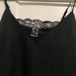 Melrose and Market  Black Lace Inset Layering Cami Tank Top Size XSMALL NWT Photo 4