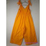 Eloquii  Women's Plus Size Tie Strap Wide‎ Leg Jumpsuit marigold yellow, size 24 Photo 11