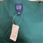Gap Green satin sleeveless wrap dress Photo 3