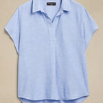 Banana Republic Factory OVERSIZED LINEN-BLEND DOLMAN TOP passion flower Medium Photo 0