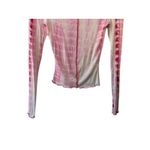 Princess Polly  Pink & White Tie-Dye Long Sleeve Shirt US 2 Photo 2