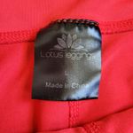 Lotus leggings Lotus red and black leggings size large Photo 5
