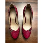 Dolce & Gabbana  plum colored 3 inch heel women's 37 1/2 Photo 2