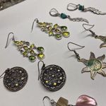 Liz Claiborne Lot Of 5 Costume Earrings Pierced Dangle Drop - 1 Signed LC () Photo 7