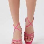 Liliana Hot Pink Platform Strappy Heels Photo 1