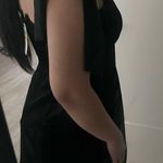 We Wore What Danielle Bernstein shoulder tie velvet dress Size S Photo 6