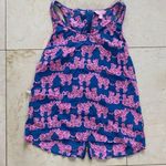 Lilly Pulitzer Elephant Print Blouse with Zipper Sz Small Photo 0