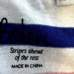 Boden Breton Top 100% Cotton Striped Long Sleeve Crewneck Pink White 10 Photo 1